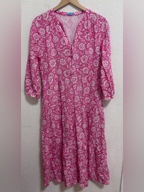 J. Mclaughlin linen cotton Cunningham dress